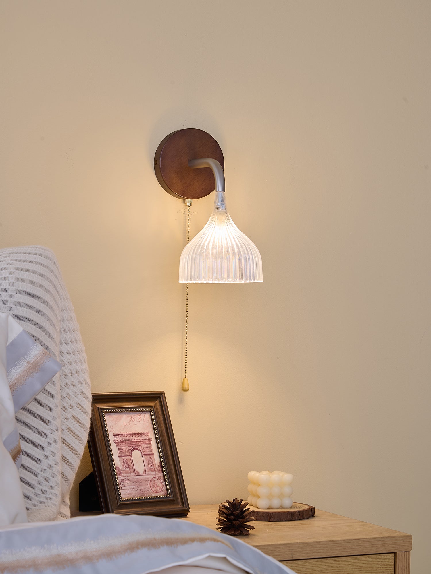 Cimararae Applique Murale en Bois Élégance Classique - Neutralighting