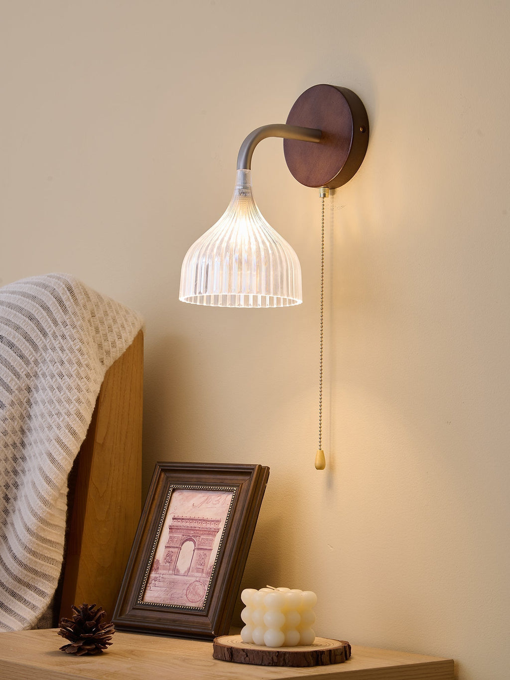 Cimararae Applique Murale en Bois Élégance Classique - Neutralighting