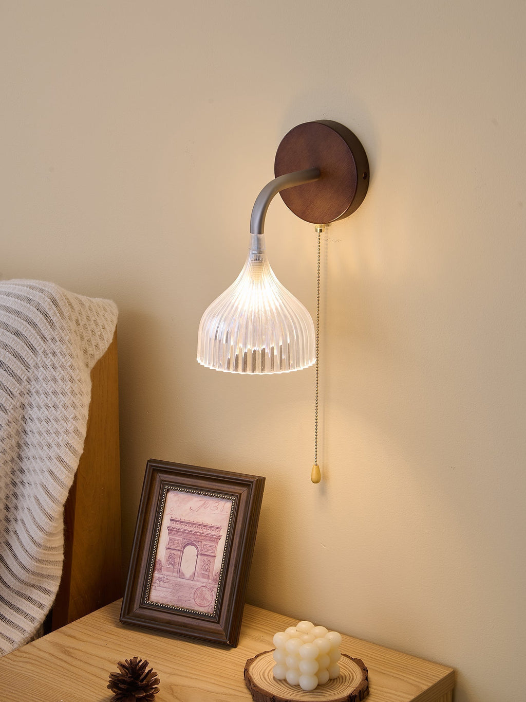 Cimararae Applique Murale en Bois Élégance Classique - Neutralighting