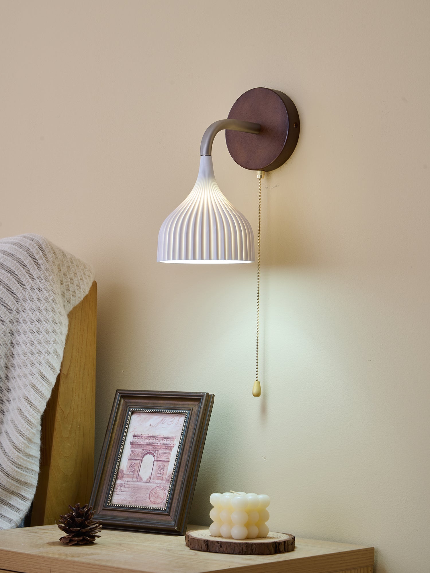 Cimararae Applique Murale en Bois Élégance Classique - Neutralighting