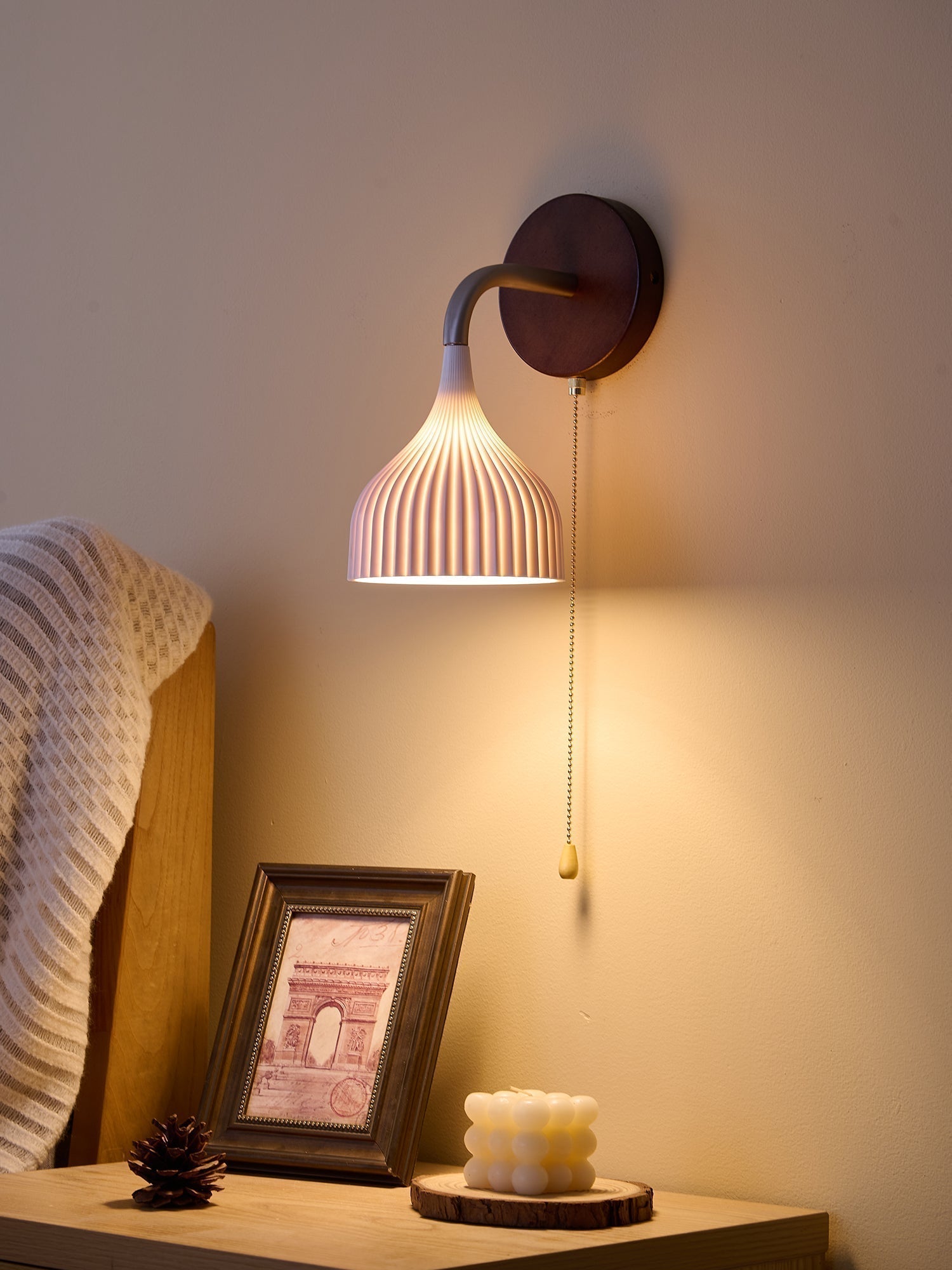 Cimararae Applique Murale en Bois Élégance Classique - Neutralighting
