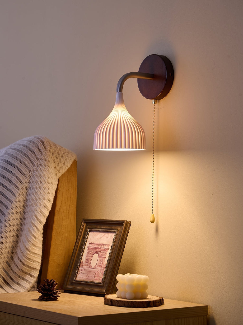 Cimararae Applique Murale en Bois Élégance Classique - Neutralighting
