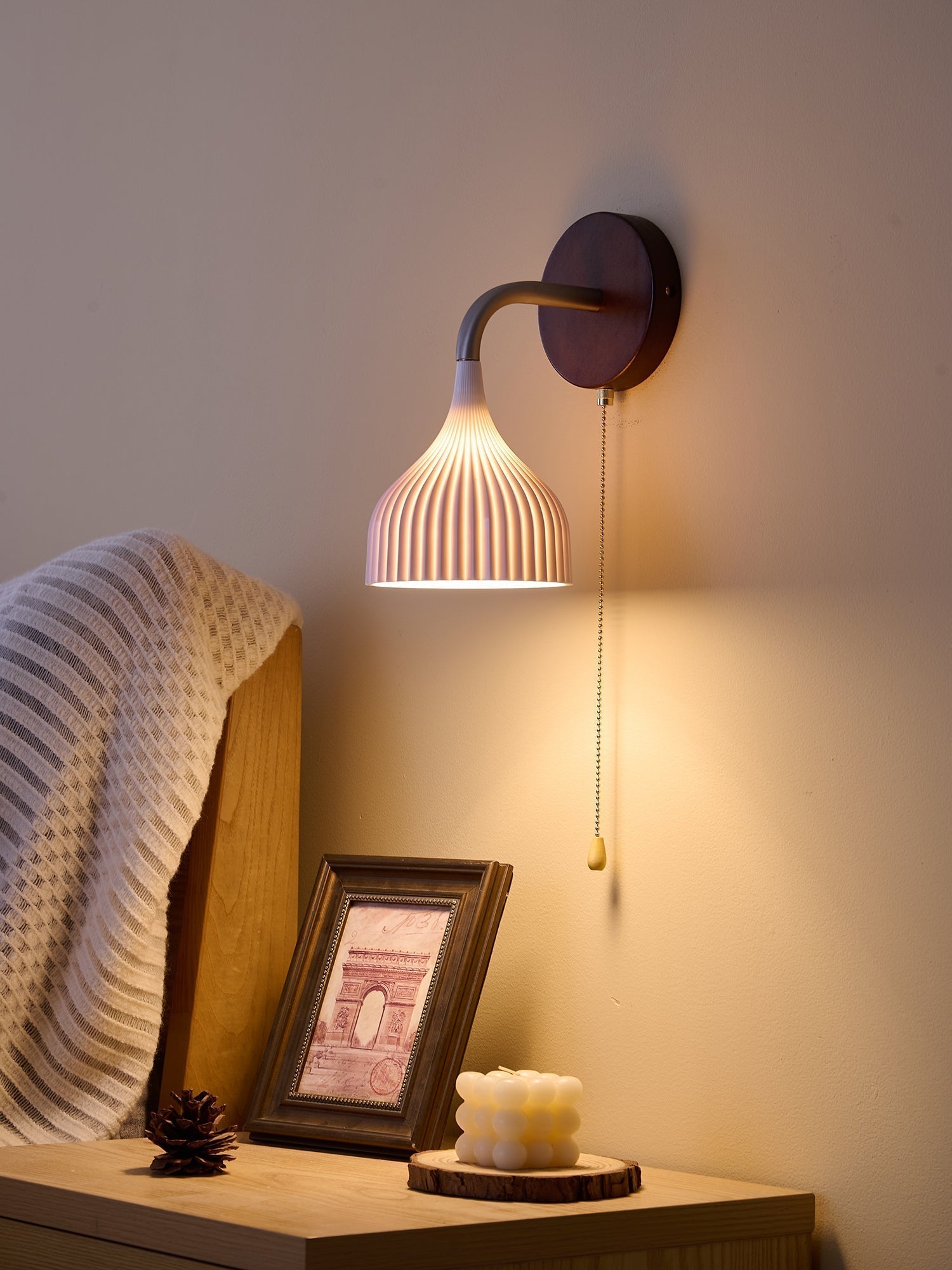 Cimararae Applique Murale en Bois Élégance Classique - Neutralighting