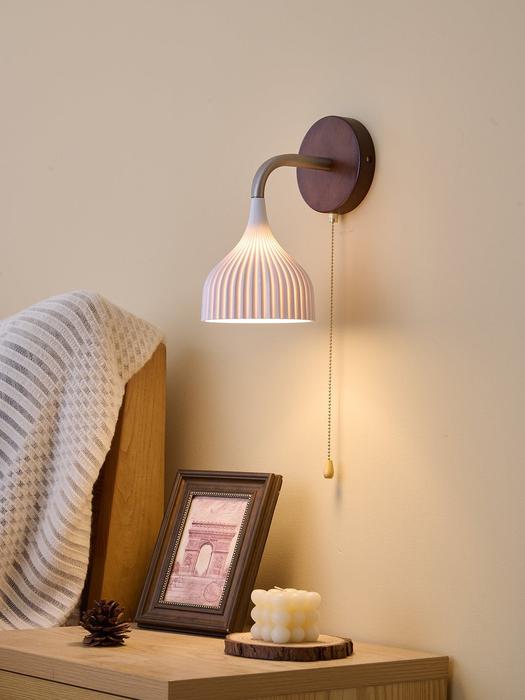 Cimararae Applique Murale en Bois Élégance Classique - Neutralighting