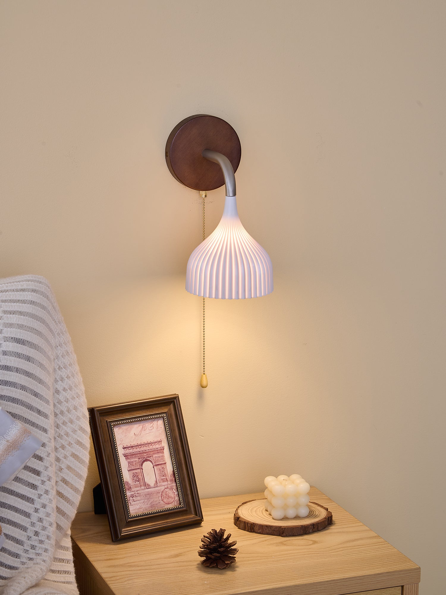 Cimararae Applique Murale en Bois Élégance Classique - Neutralighting