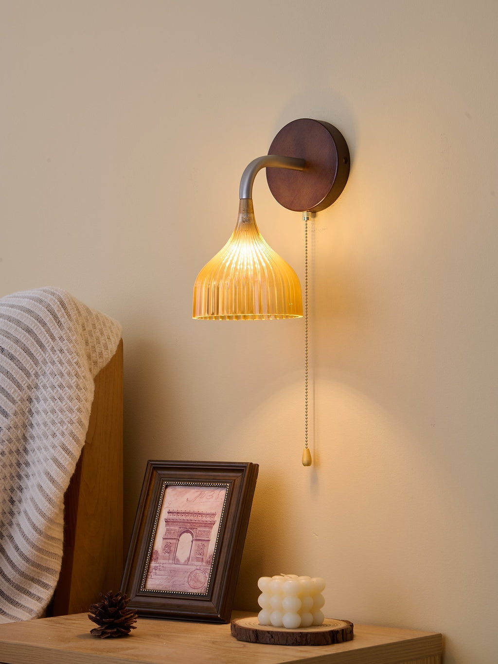 Cimararae Applique Murale en Bois Élégance Classique - Neutralighting