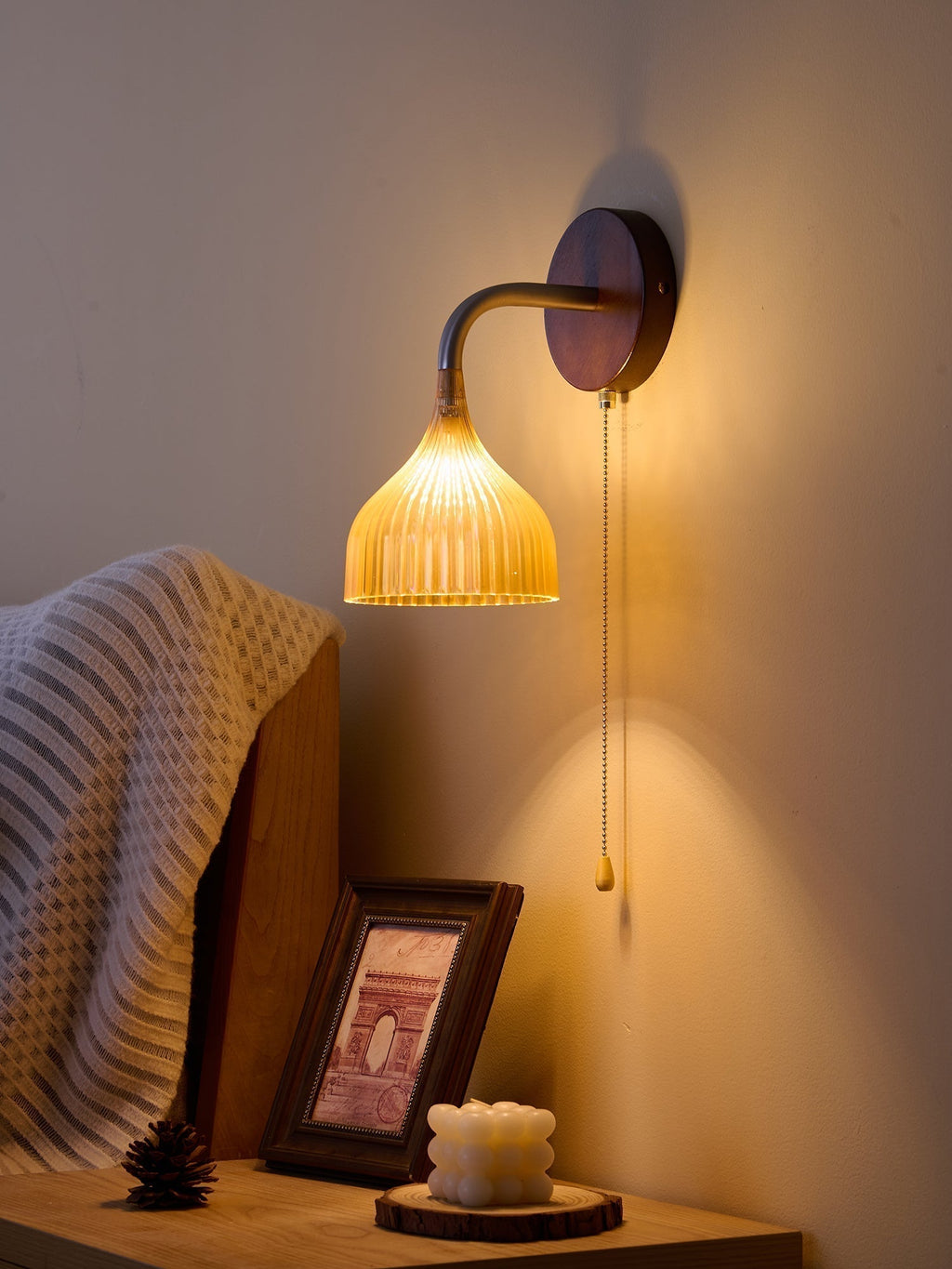Cimararae Applique Murale en Bois Élégance Classique - Neutralighting