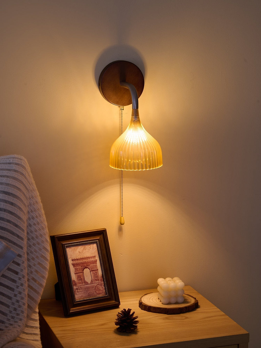 Cimararae Applique Murale en Bois Élégance Classique - Neutralighting