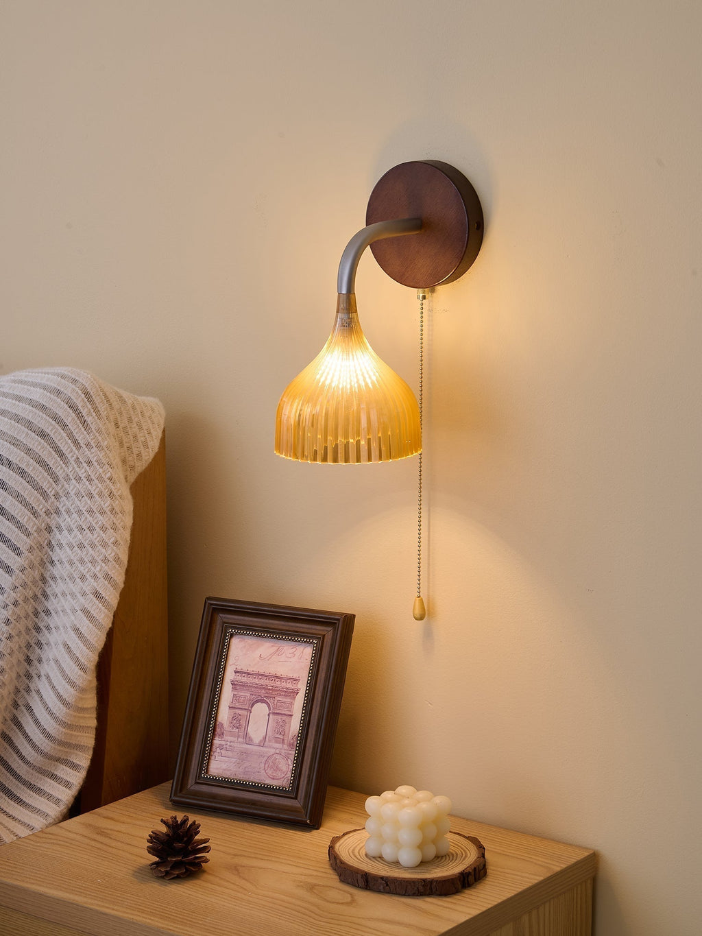 Cimararae Applique Murale en Bois Élégance Classique - Neutralighting