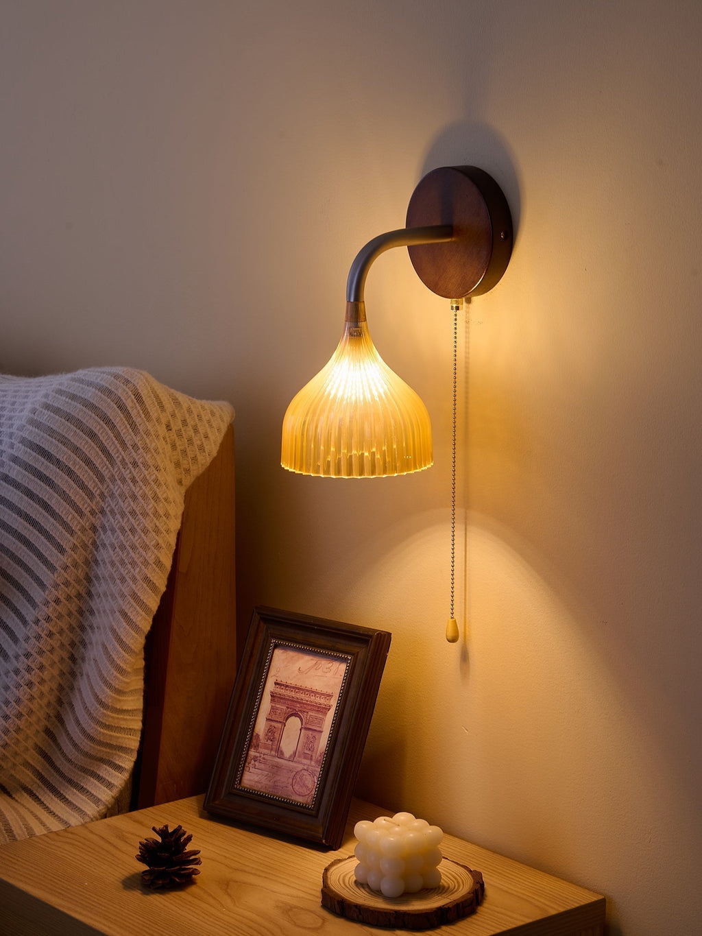 Cimararae Applique Murale en Bois Élégance Classique - Neutralighting