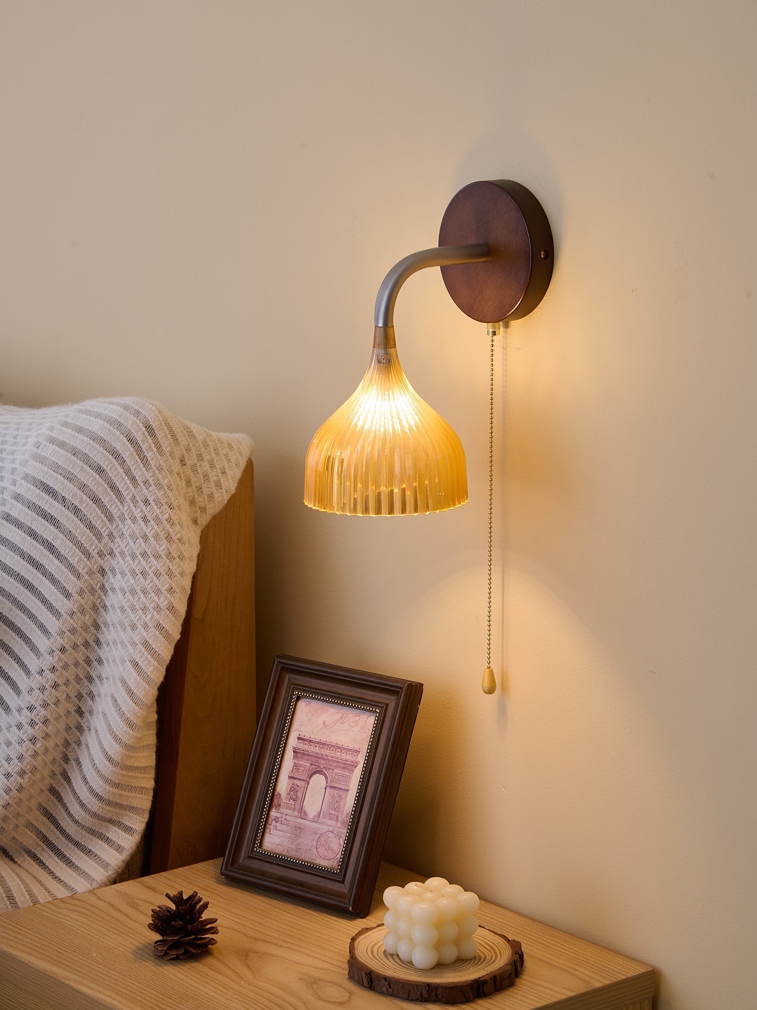 Cimararae Applique Murale en Bois Élégance Classique - Neutralighting