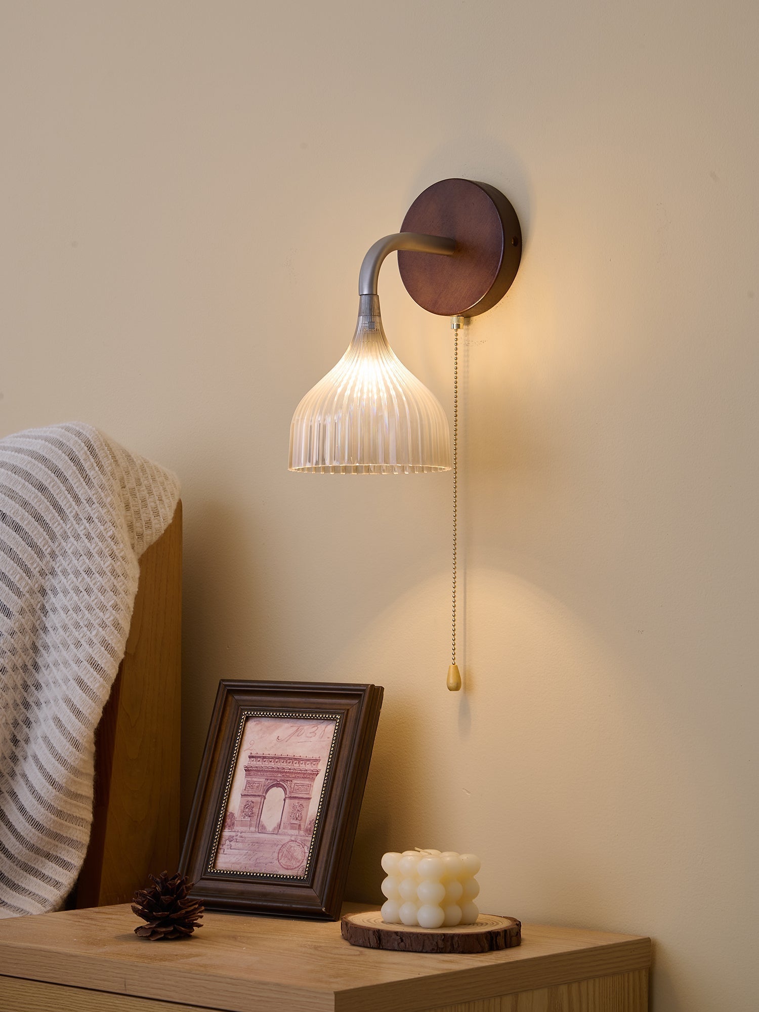 Cimararae Applique Murale en Bois Élégance Classique - Neutralighting