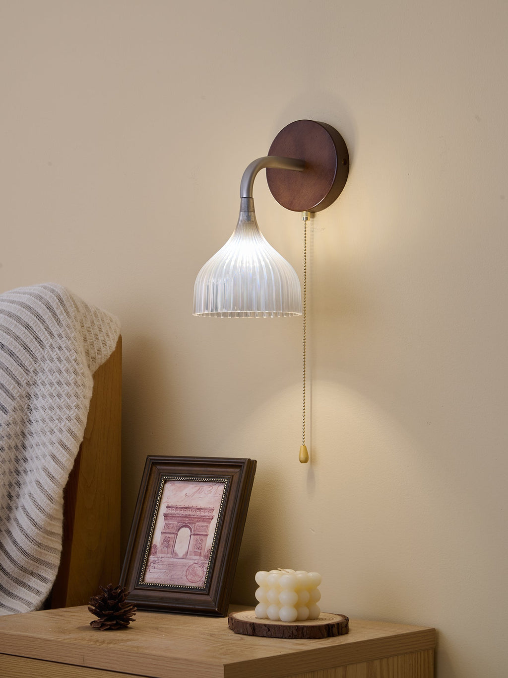 Cimararae Applique Murale en Bois Élégance Classique - Neutralighting