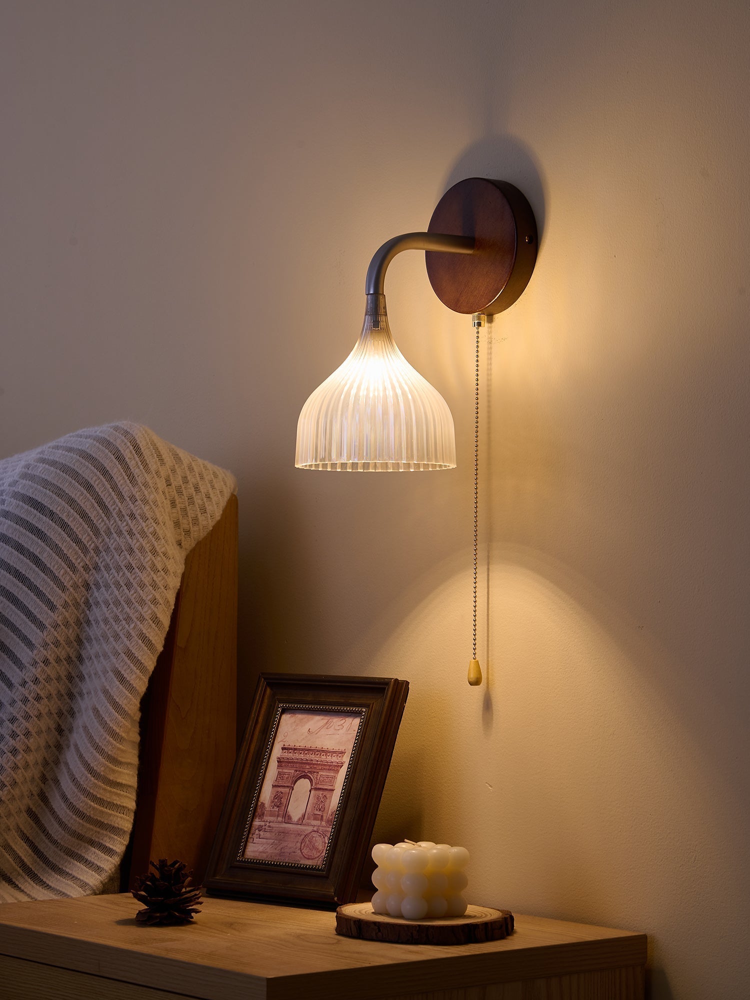 Cimararae Applique Murale en Bois Élégance Classique - Neutralighting