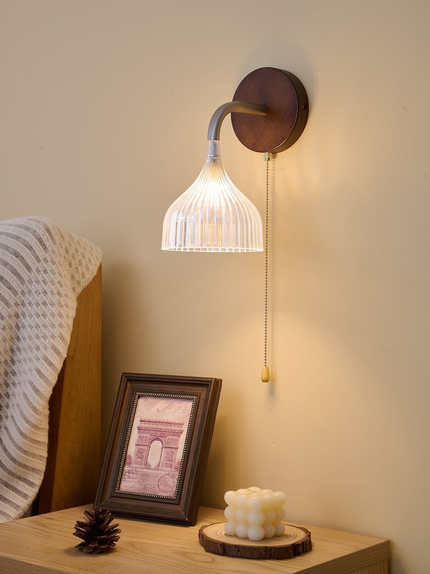 Cimararae Applique Murale en Bois Élégance Classique - Neutralighting