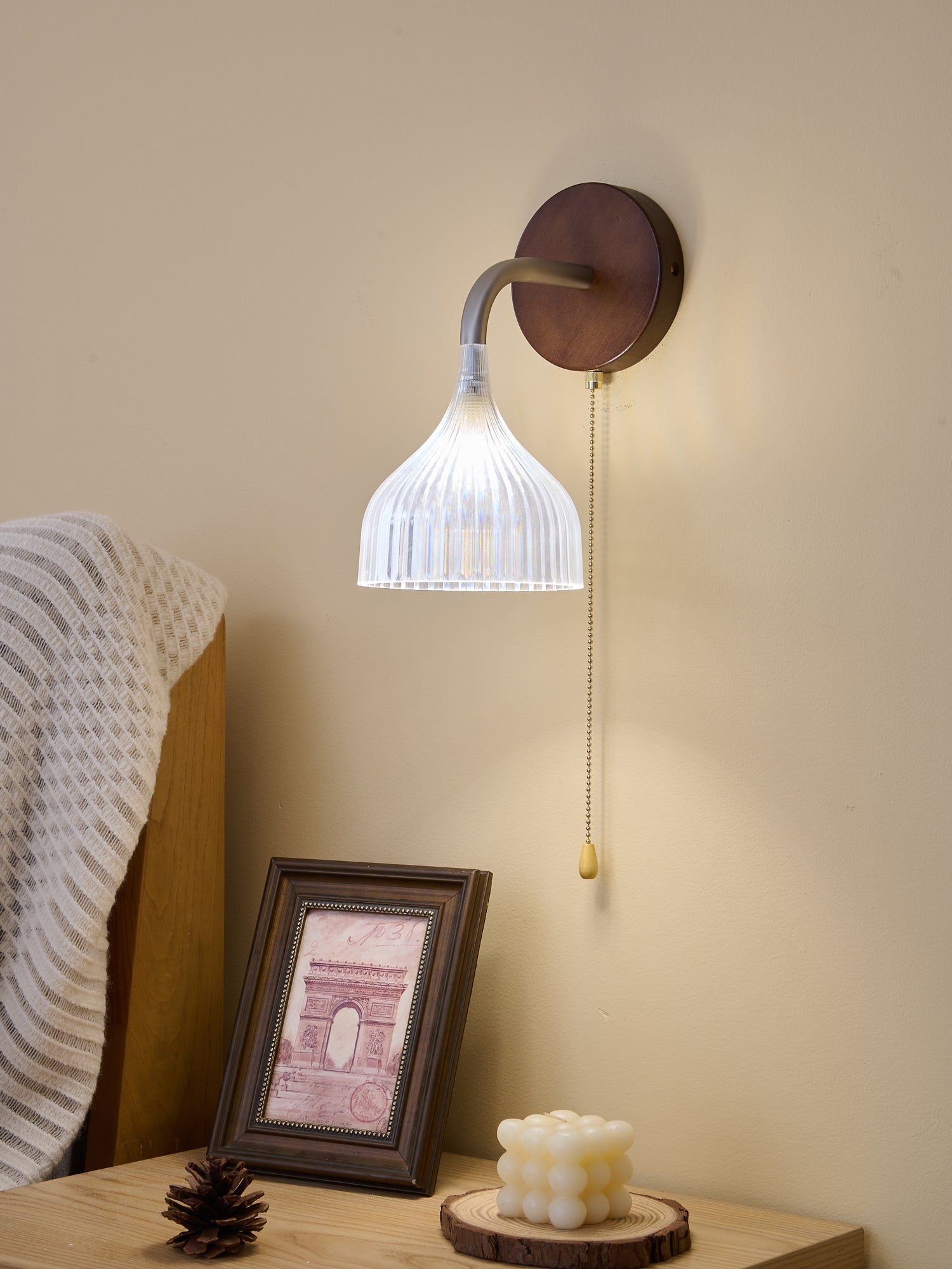 Cimararae Applique Murale en Bois Élégance Classique - Neutralighting