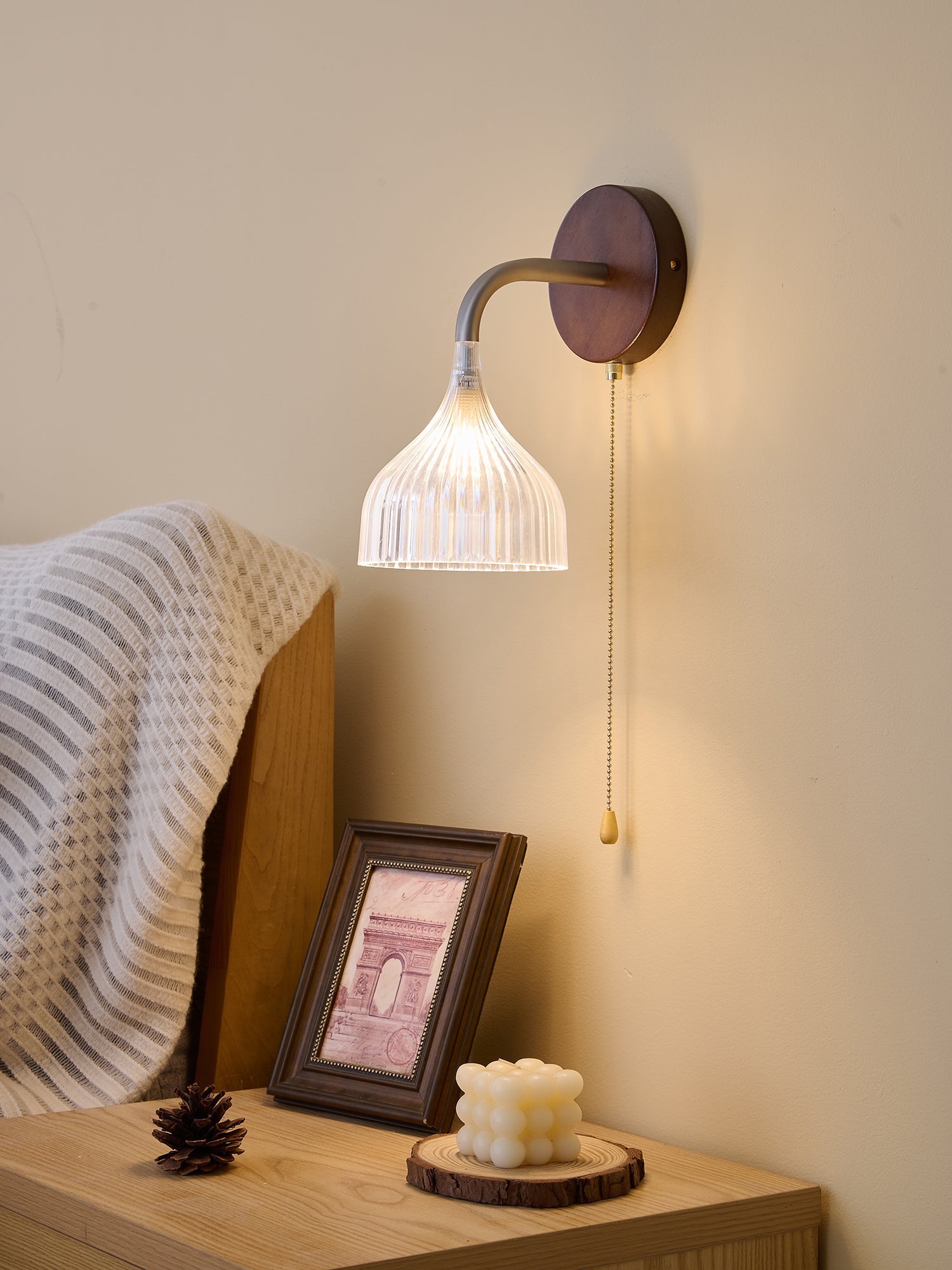 Cimararae Applique Murale en Bois Élégance Classique - Neutralighting