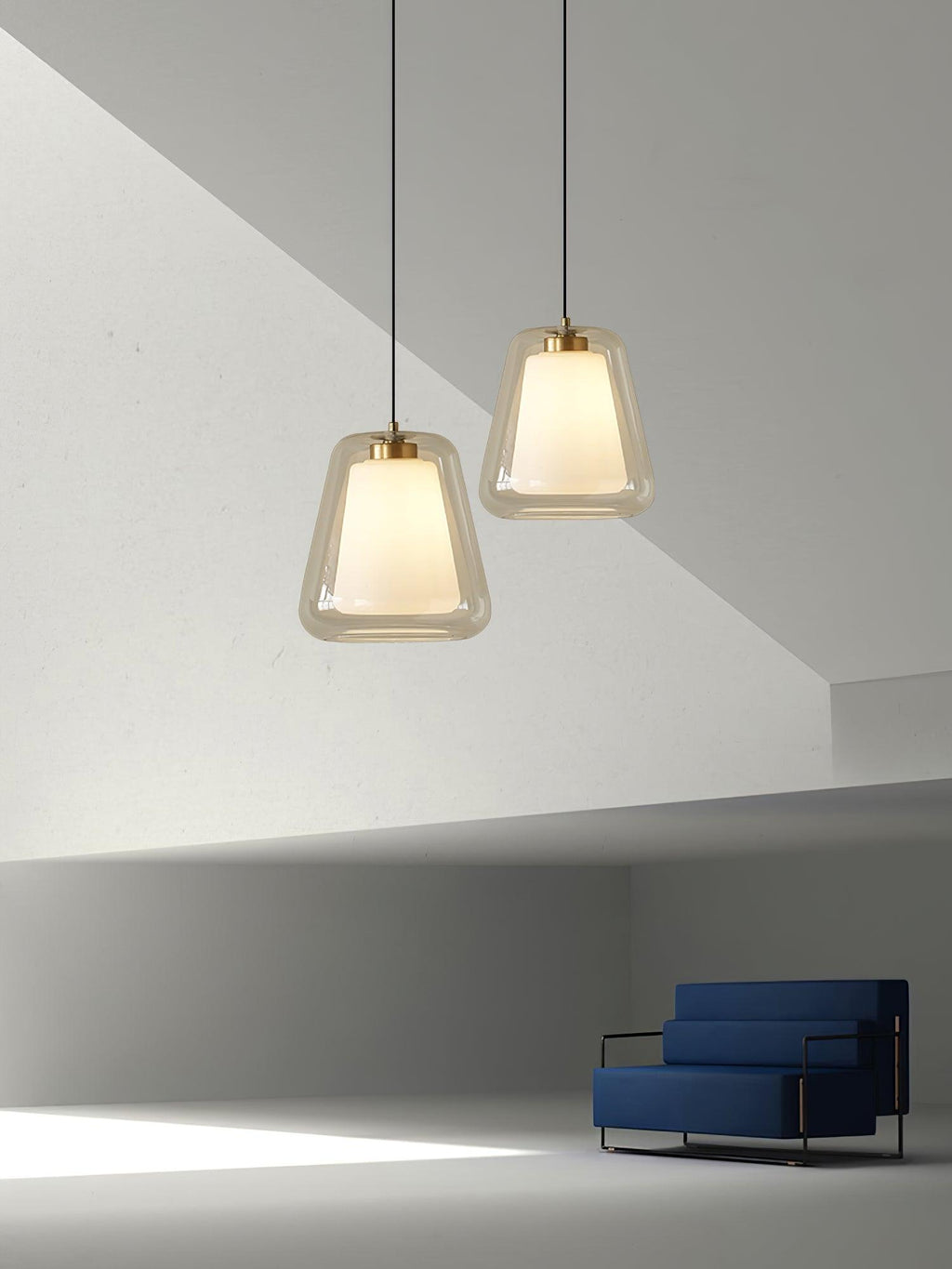 Velorace Suspension Contemporaine Dorée - Neutralighting