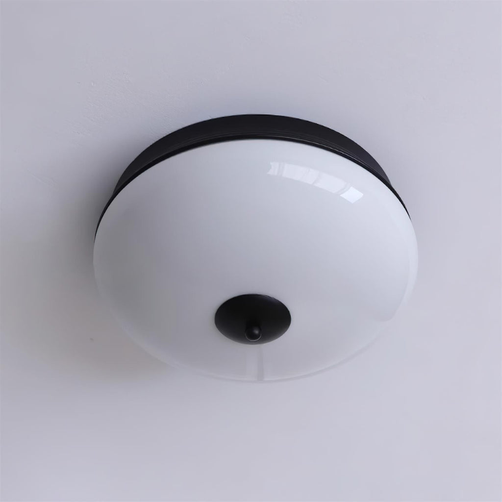 Vatalisra Lampe de Plafond Ronde Métal Verre Minimaliste Moderne - Neutralighting