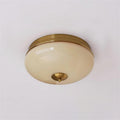 Vatalisra Lampe de Plafond Ronde Métal Verre Minimaliste Moderne - Neutralighting