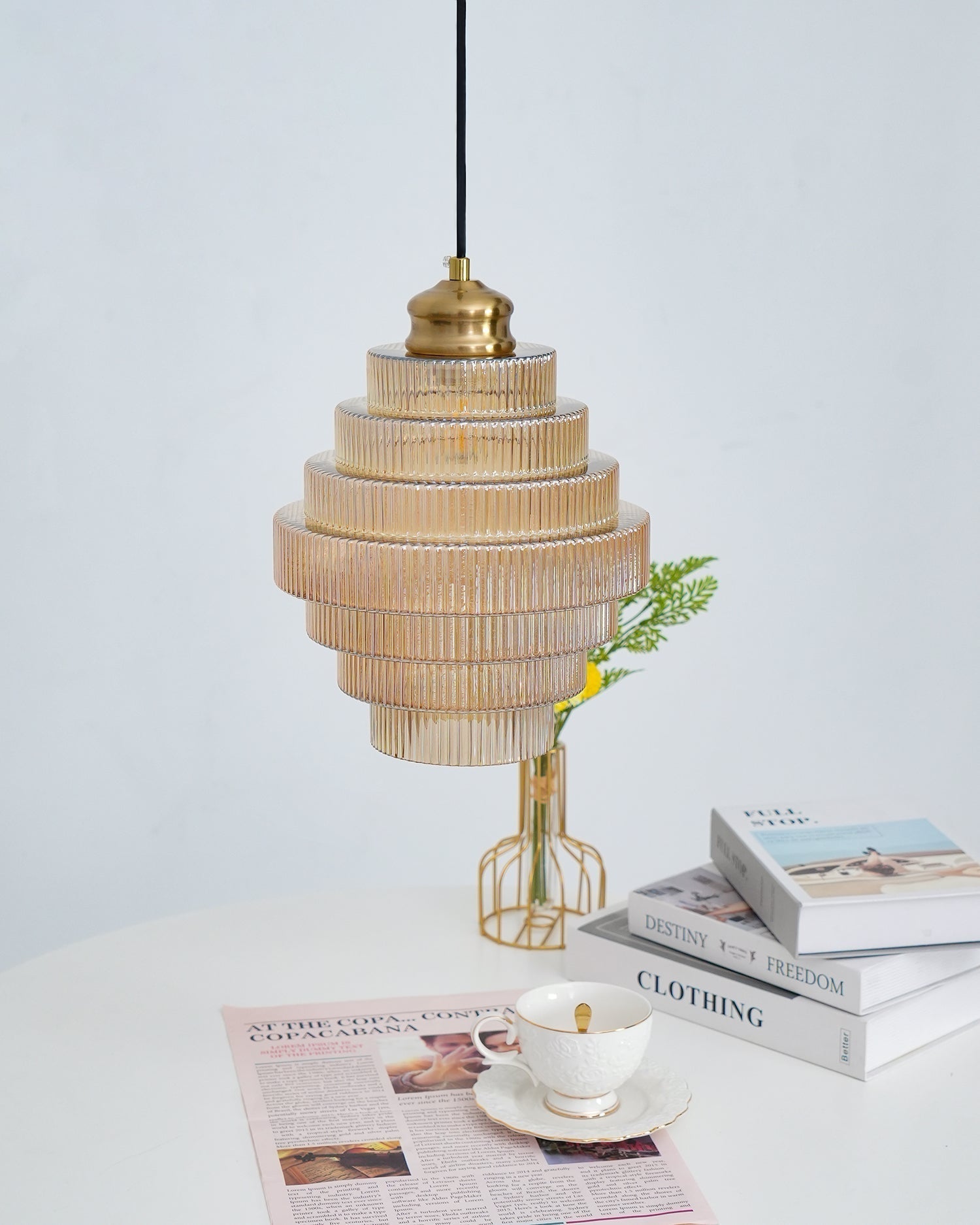 Amara Lampe Pendante en Verre Minimaliste - Neutralighting