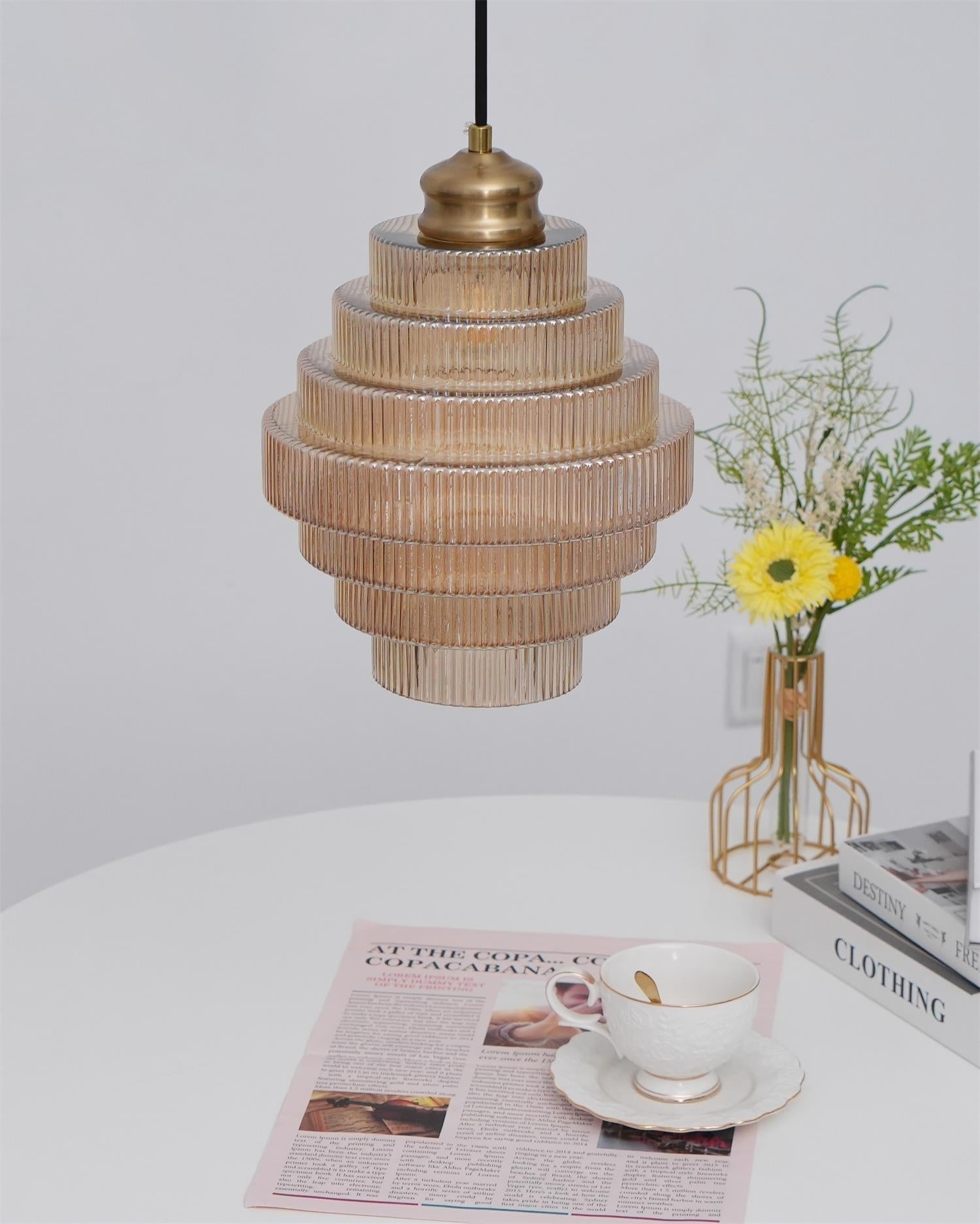 Amara Lampe Pendante en Verre Minimaliste - Neutralighting