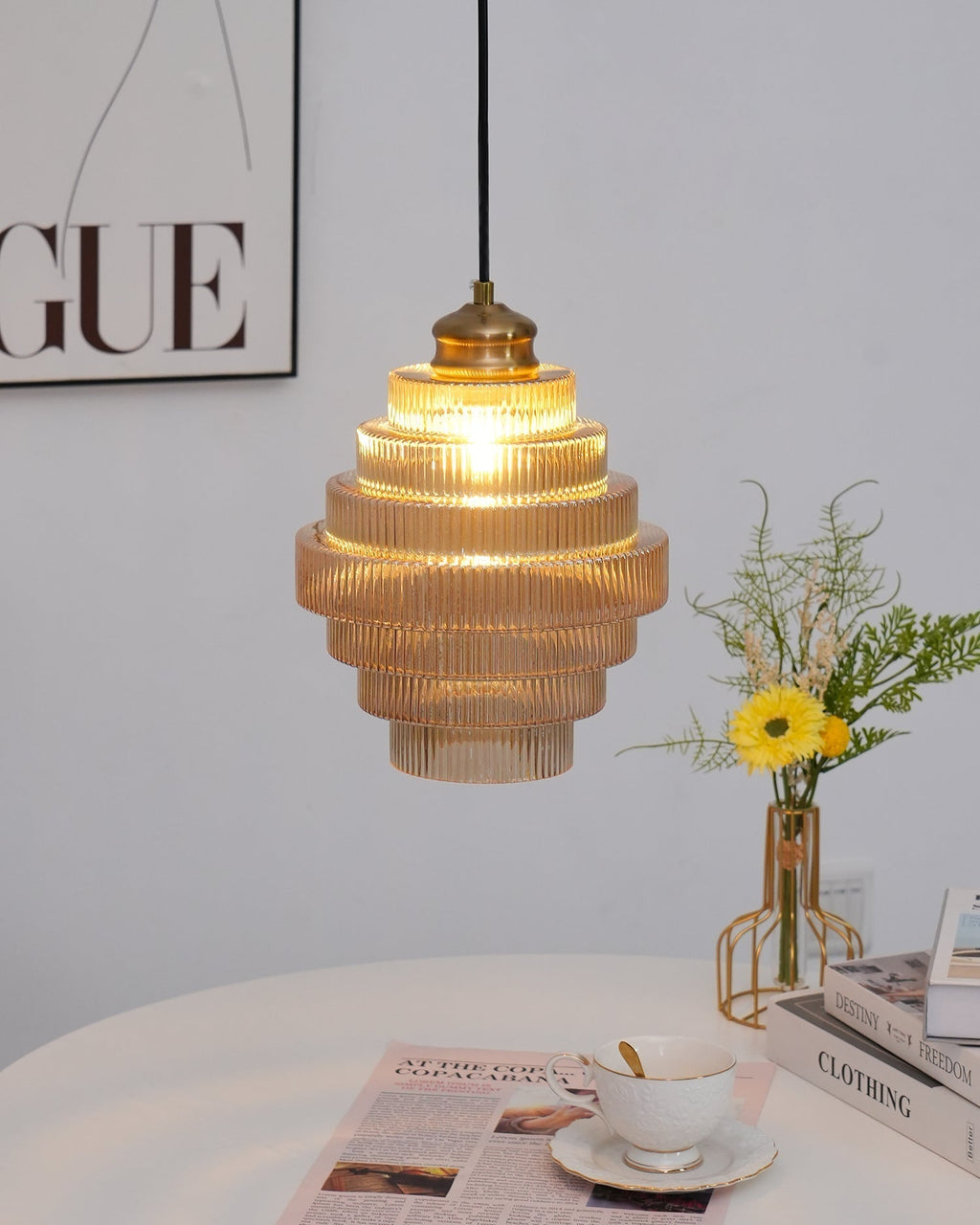 Amara Lampe Pendante en Verre Minimaliste - Neutralighting