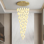 Sylirion Chandelier en Albâtre et Laiton - Neutralighting