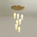 Sylirion Chandelier en Albâtre et Laiton - Neutralighting