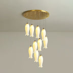 Sylirion Chandelier en Albâtre et Laiton - Neutralighting