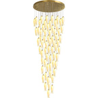 Sylirion Chandelier en Albâtre et Laiton - Neutralighting
