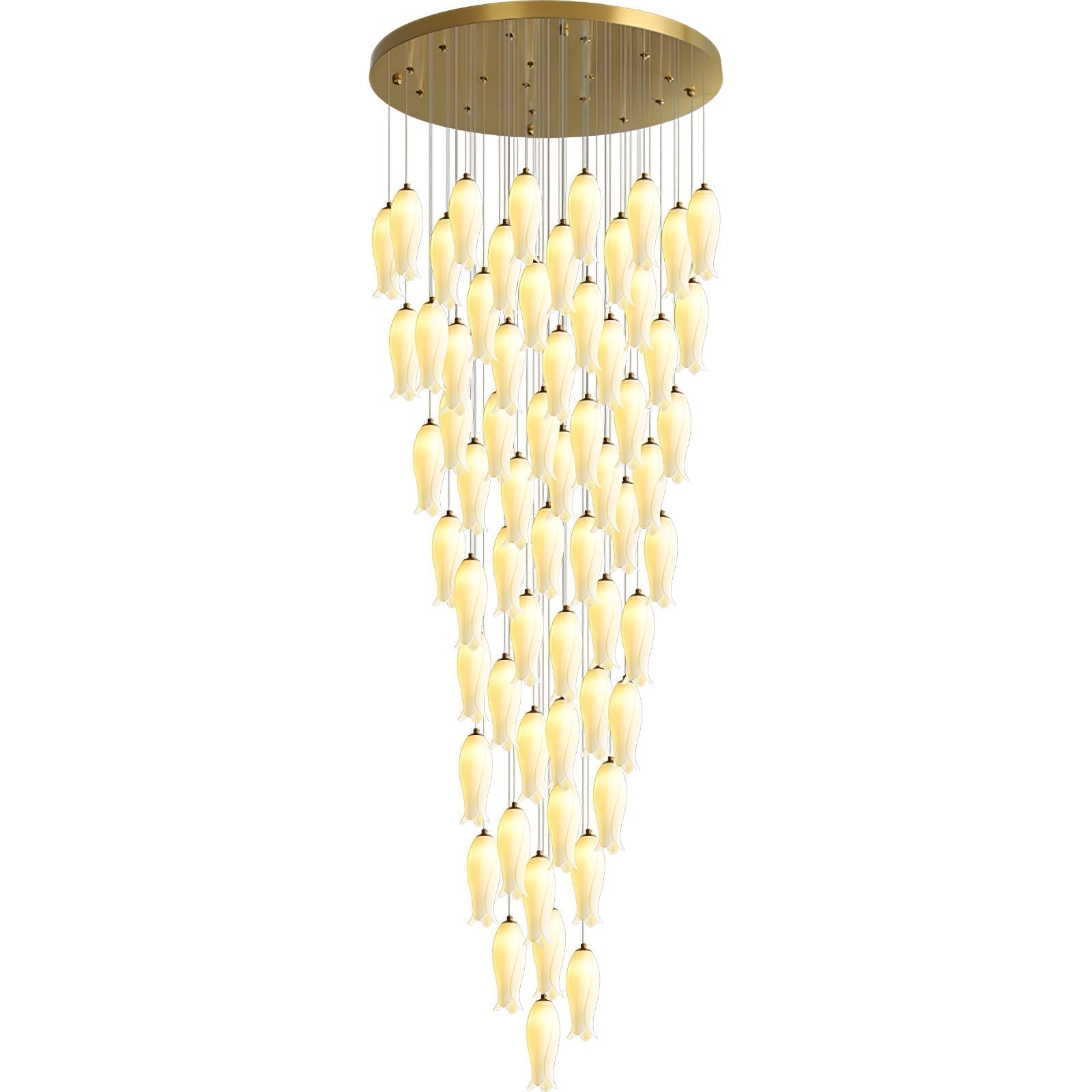 Sylirion Chandelier en Albâtre et Laiton - Neutralighting