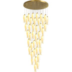 Sylirion Chandelier en Albâtre et Laiton - Neutralighting