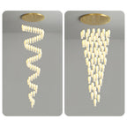 Sylirion Chandelier en Albâtre et Laiton - Neutralighting