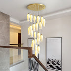 Sylirion Chandelier en Albâtre et Laiton - Neutralighting