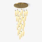 Sylirion Chandelier en Albâtre et Laiton - Neutralighting