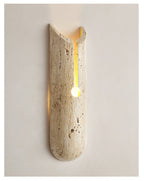 Elraeila Applique Murale Rustique en Travertin - Neutralighting