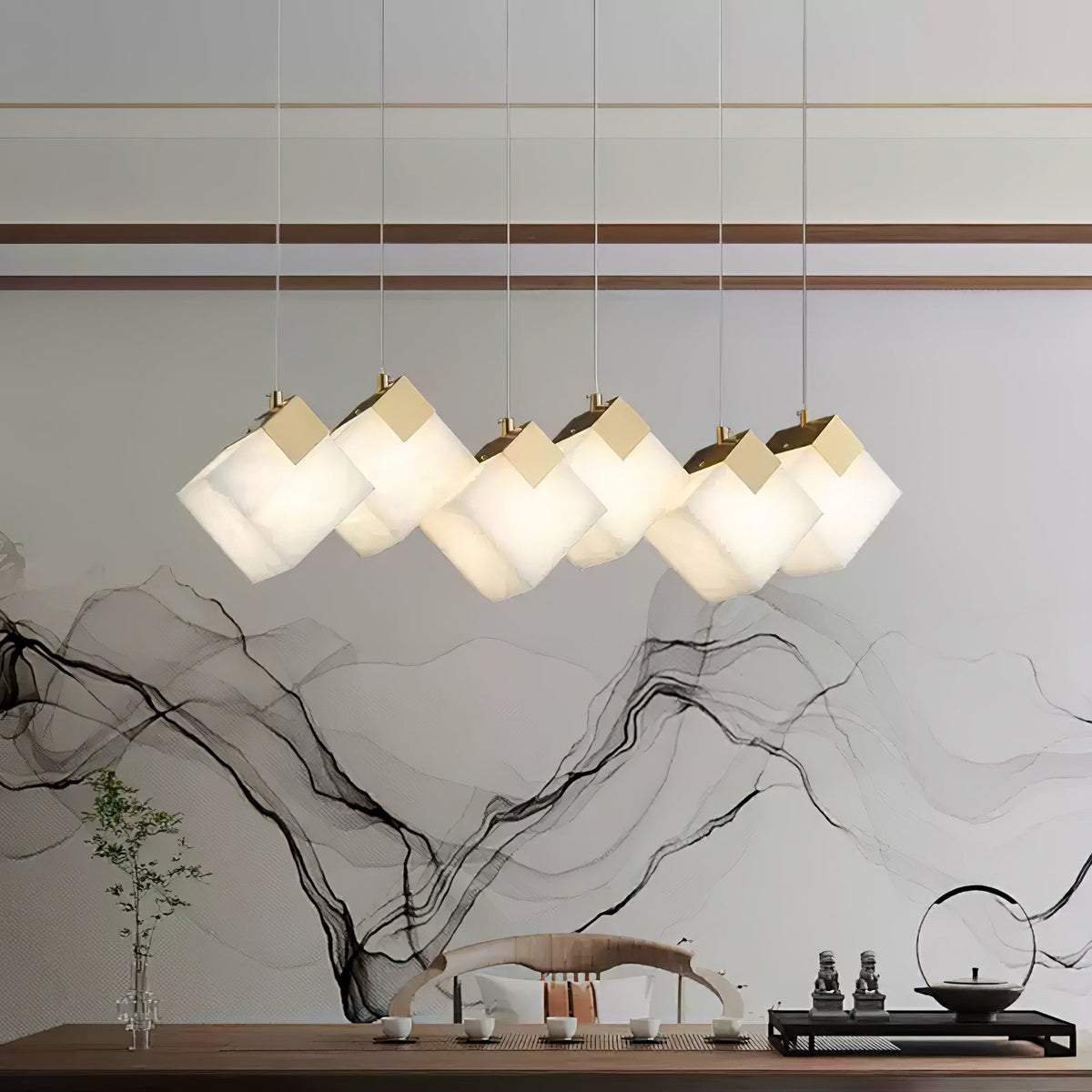 Vevariel Suspension Linéaire en Albâtre - Neutralighting