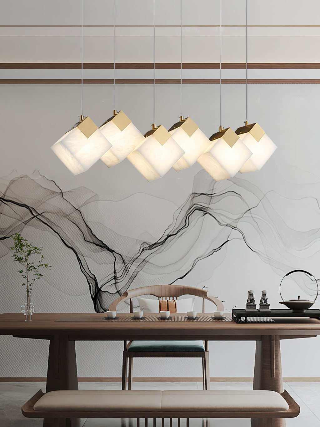 Vevariel Suspension Linéaire en Albâtre - Neutralighting