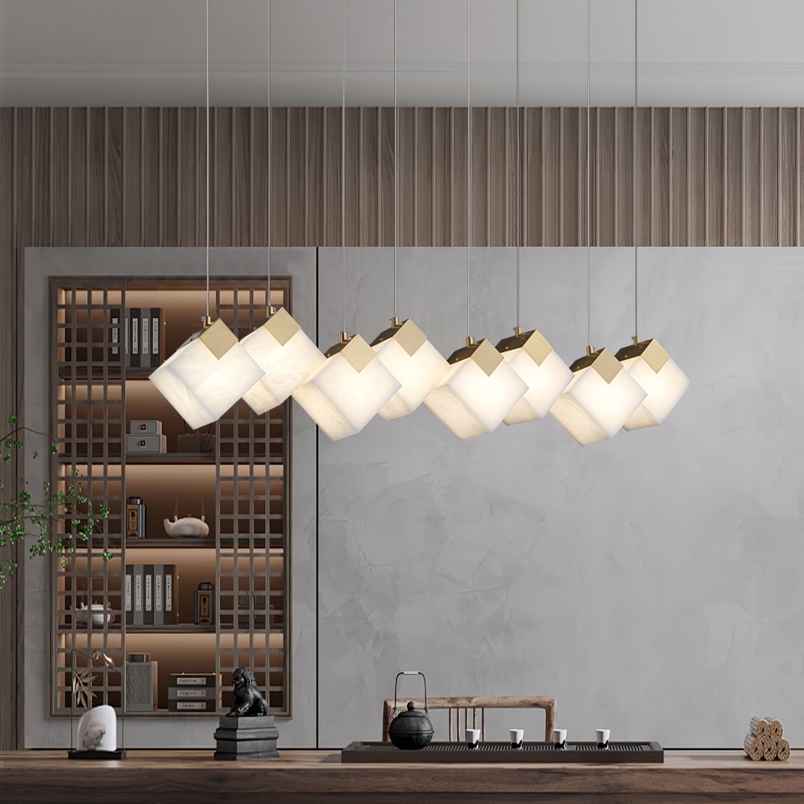 Vevariel Suspension Linéaire en Albâtre - Neutralighting