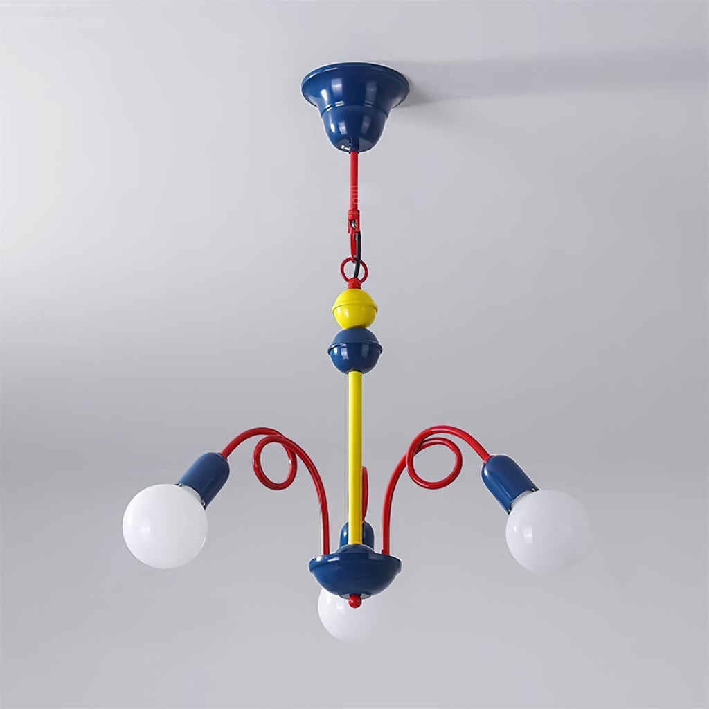 Luminosa Lustre Rouge Bleu Ludique Joyeux - Neutralighting