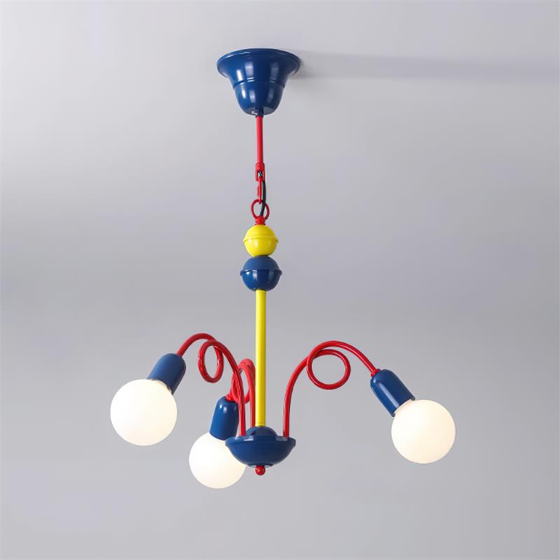 Luminosa Lustre Rouge Bleu Ludique Joyeux - Neutralighting