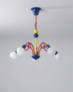Luminosa Lustre Rouge Bleu Ludique Joyeux - Neutralighting