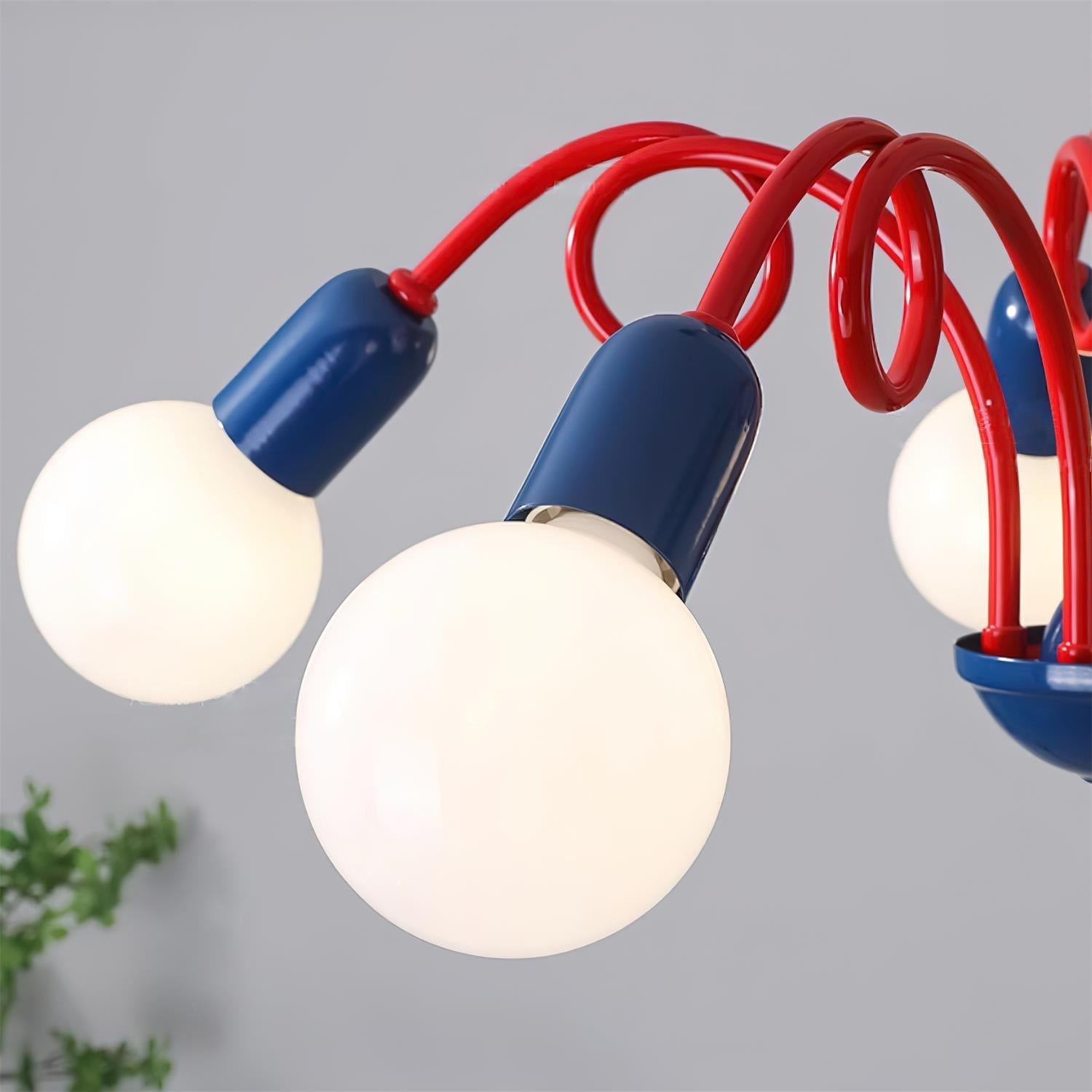 Luminosa Lustre Rouge Bleu Ludique Joyeux - Neutralighting