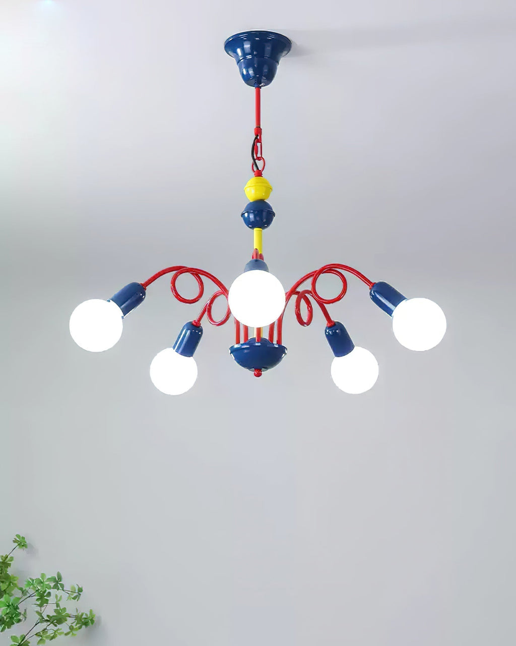 Luminosa Lustre Rouge Bleu Ludique Joyeux - Neutralighting