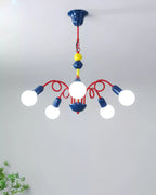 Luminosa Lustre Rouge Bleu Ludique Joyeux - Neutralighting