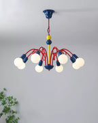 Luminosa Lustre Rouge Bleu Ludique Joyeux - Neutralighting