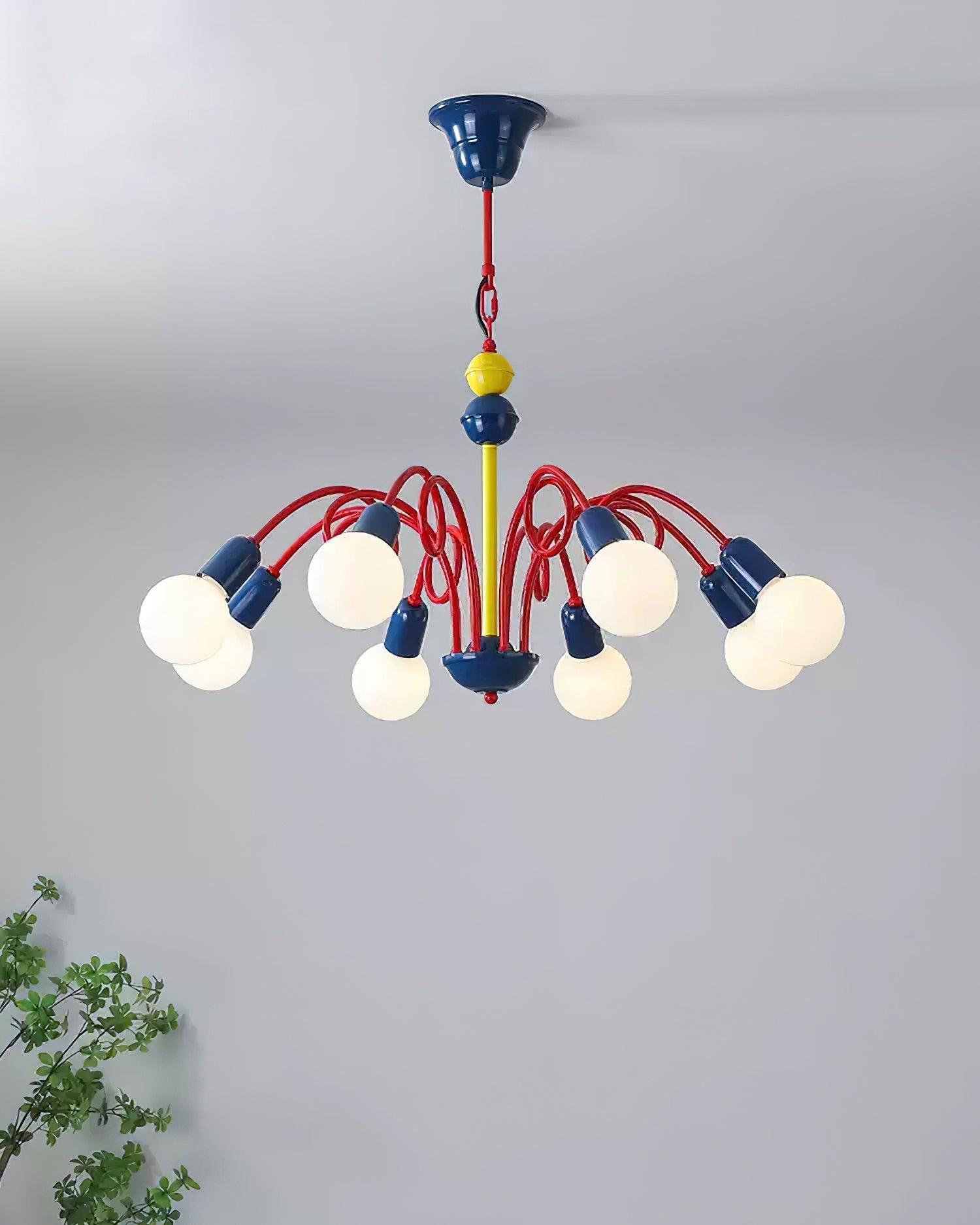 Luminosa Lustre Rouge Bleu Ludique Joyeux - Neutralighting