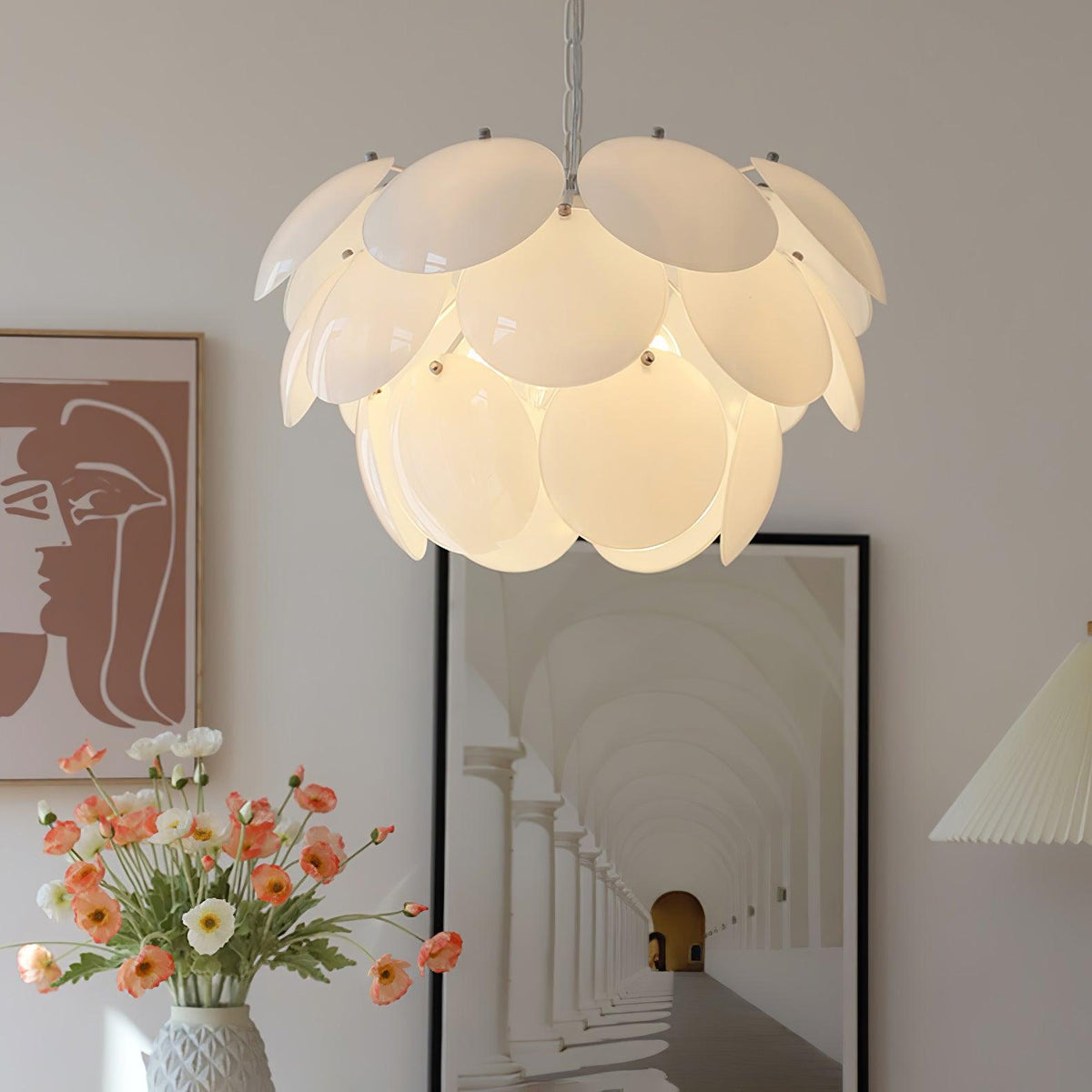 Sophia Minimaliste Verre Lustre - Neutralighting