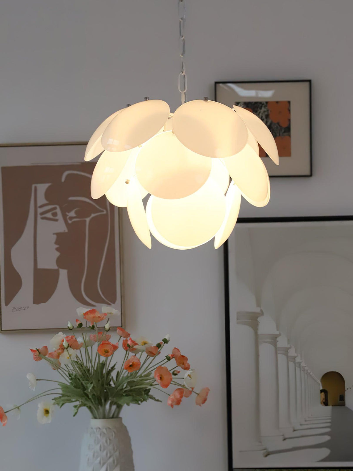 Sophia Minimaliste Verre Lustre - Neutralighting